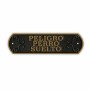 Plaque Magnet & Steel Peligro perro Suelto 24 x 7,2 cm