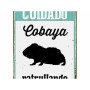 Placa Magnet & Steel Cuidado Cobaya Patrullando 14,8 x 21 cm