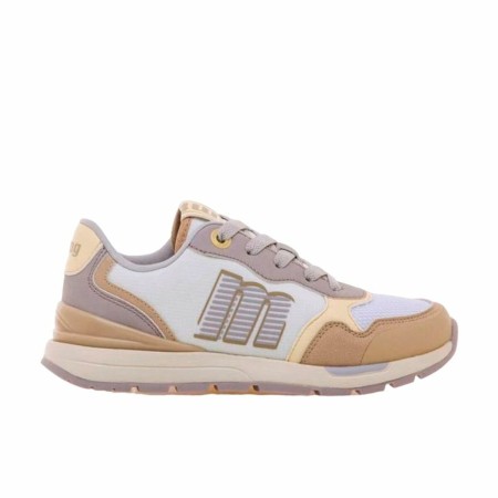 Zapatillas Casual Mustang Compact Blanco Marrón claro