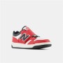 Zapatillas Deportivas Infantiles New Balance 480 HOOK LOOP Blanco Rojo Tomate