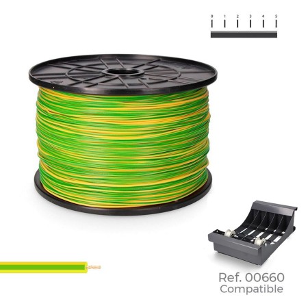 Cable Eléctrico Unifilar Sediles Bicolor 400 m h07z1-k Bobina