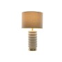 Lámpara de mesa Home ESPRIT Beige Dorado