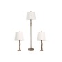 Lámpara de Pie Home ESPRIT Marrón Crema 50 W 220 V 38 x 38 x 150 cm (3 Piezas)