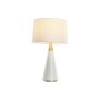 Lámpara de mesa Home ESPRIT Blanco Dorado 50 W 220 V