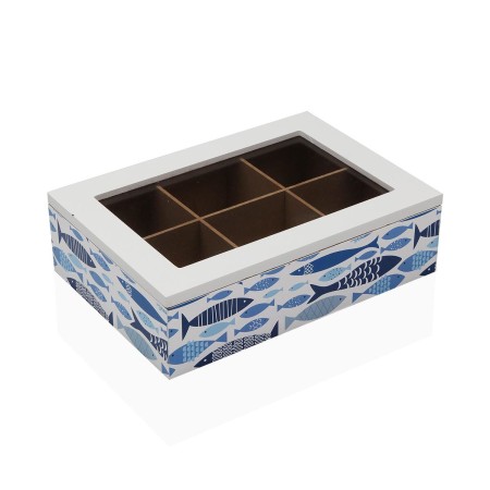 Boîte pour infusions Versa Aqua 2 Bois 17 x 7 x 24 cm