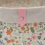 Juego de Cestas Versa Textil Flores 14 x 14 x 14 cm