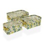 Set de basket Versa Textile Citron 18 x 14 x 28 cm
