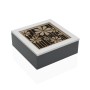 Caja para Infusiones Versa Madera MDF 20 x 7 x 20 cm Flores