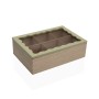 Caja para Infusiones Versa Blanco Madera 20 x 5 x 16,5 cm