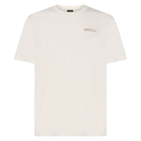 Camiseta de Manga Corta Hombre Oakley Fingerprint B1B Blanco