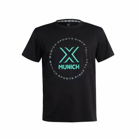 Camiseta Deportiva de Manga Corta Munich Negro