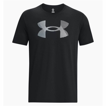Camiseta de Manga Corta Hombre Under Armour Big Logo Fill Ss Negro