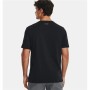 Camiseta de Manga Corta Hombre Under Armour Big Logo Fill Ss Negro