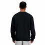 Sudadera sin Capucha Hombre New Balance Sport Essentials Fleece Logo Negro