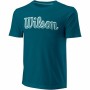 Camiseta de Manga Corta Hombre Wilson Azul