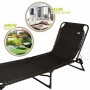 Tumbona Aktive Negro 190 x 58 x 32 cm