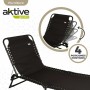 Tumbona Aktive Negro 190 x 58 x 32 cm