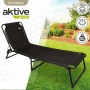 Tumbona Aktive Negro 190 x 58 x 32 cm