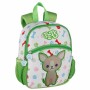 Mochila Escolar Pets Chihuahua Verde 26 x 21 x 9 cm