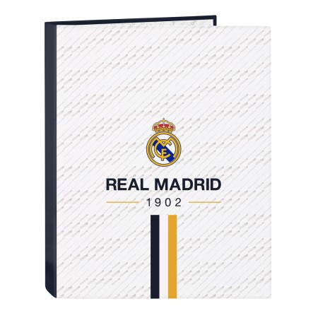 Reliure à anneaux Real Madrid C.F. 23/24 Blanc 26,5 x 33 x 4 cm