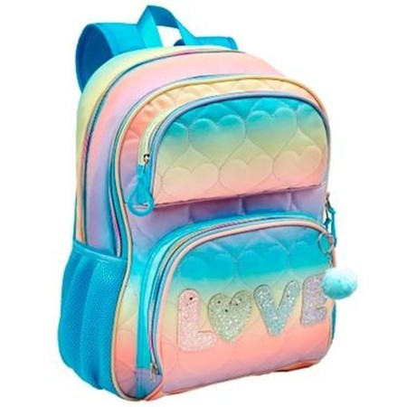 Mochila Escolar Blin-Blin Love Turquesa