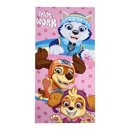 Toalla de Playa The Paw Patrol Rosa claro 70 x 140 cm