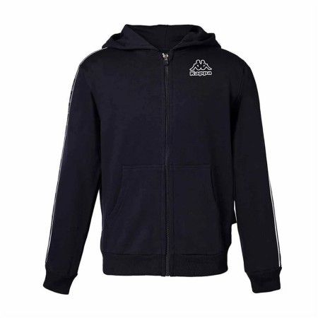 Sudadera con Capucha Niño Kappa 8031F0036 Negro