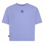 Camiseta de Manga Corta Infantil Converse Chuck Patch Boxy Violeta