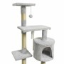 Grattoir pour Chats Paloma tree Gris Tissu Peluche Bois Sisal (1 Unité)