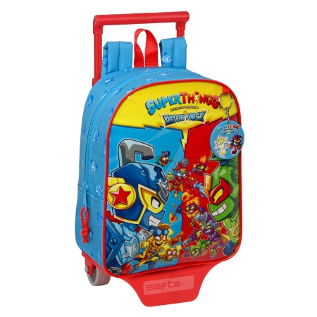 Cartable à roulettes SuperThings Rescue Force Bleu 22 x 27 x 10 cm