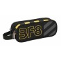 Trousse Fourre-Tout Double BlackFit8 Zone Noir 21 x 8 x 6 cm Recyclado