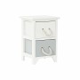 Caisson à Tiroirs DKD Home Decor Gris Bois Coton Blanc (27 x 25 x 40 cm)
