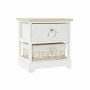 Caisson à Tiroirs DKD Home Decor Naturel Blanc osier Bois de paulownia (40 x 29 x 42,5 cm)