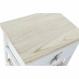 Caisson à Tiroirs DKD Home Decor Blanc Marron Clair osier Bois de paulownia (40 x 29 x 73 cm)