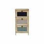 Caisson à Tiroirs DKD Home Decor Polyester Multicouleur Bois de paulownia Moderne (32 x 25 x 61,5 cm)