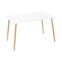Table Blanc Naturel 125 x 80 x 74 cm