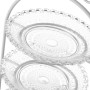 Coupe à fruits Blanc Transparent Verre 21 x 21 x 32 cm