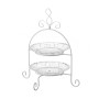 Frutero Blanco Transparente Cristal 25 x 25 x 29 cm