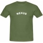 Camiseta de Manga Corta Hombre Nexus PALAU Blanco Marrón Verde