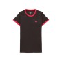 Camiseta de Manga Corta Mujer Nexus CAMIGUIN Negro Rojo