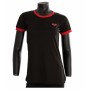 Camiseta de Manga Corta Mujer Nexus CAMIGUIN Negro Rojo