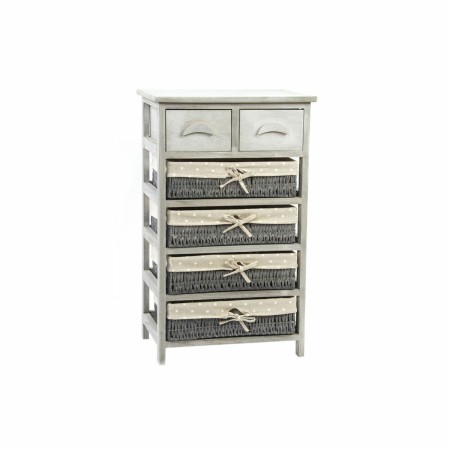 Caisson à Tiroirs DKD Home Decor Gris Beige Bois (42 x 30 x 72 cm)