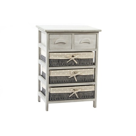 Caisson à Tiroirs DKD Home Decor Gris Beige Bois (42 x 30 x 60 cm)