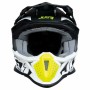 Casco Integral Just1 J-18 F HEXA Negro Blanco