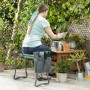 Banc de Jardin Pliable avec Sac à Outils 3-en-1 InnovaGoods (Reconditionné A)