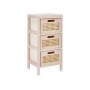 Cajonera GiftDecor Rattan Natural 27 x 58 x 25 cm 3 cajones