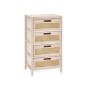 Caisson à Tiroirs GiftDecor Rattan Naturel 40 x 73 x 29 cm 4 tiroirs