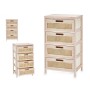 Caisson à Tiroirs GiftDecor Rattan Naturel 40 x 73 x 29 cm 4 tiroirs