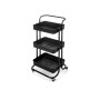 Carro de Cocina Kinvara WR4338-TJ PRO.1 Negro Metal Polipropileno 42 x 86 x 35,5 cm 3 Compartimentos