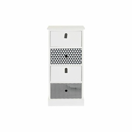 Caisson à Tiroirs DKD Home Decor Gris Blanc Bois de paulownia (36 x 25 x 79 cm)